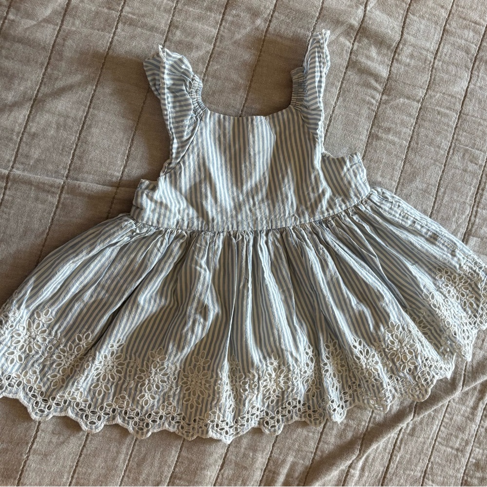 GAP Kids Blue and White Striped Blouse